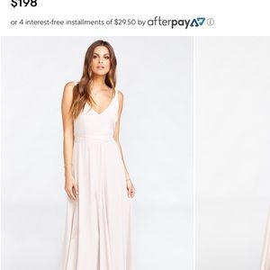 Show Me Your Mumu Jenn bridesmaid dress in “crisp”